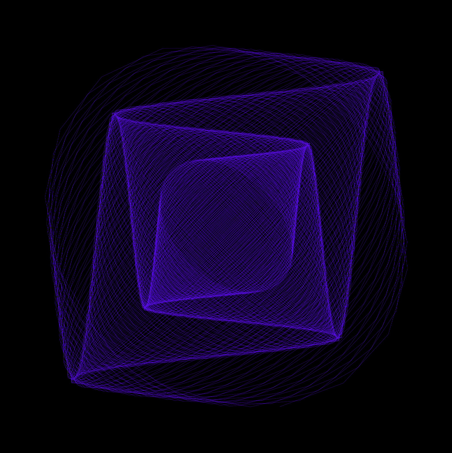 copyright Lisa Collomb 2023 Harmonograph, generative Code